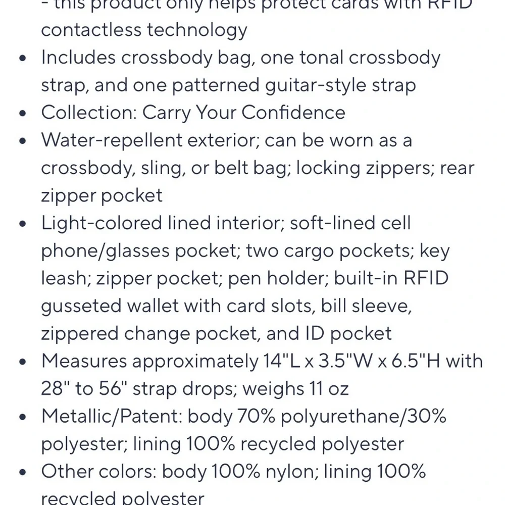 IHKWIP sling bag crossbody patent sand NEW - Picture 4 of 6